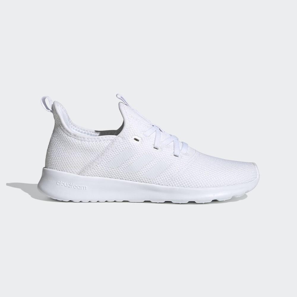 Adidas Women's Cloudfoam Pure Running Shoes White/Light Grey Ireland FW7598